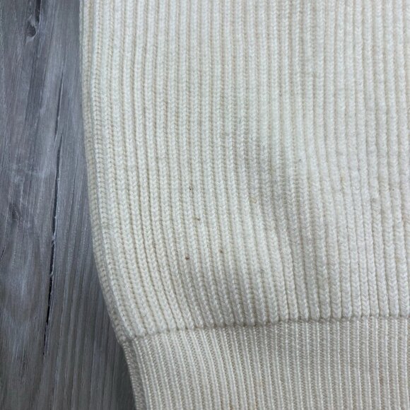 ALTEA Merinos ExtraFine Wool Roll neck Sweater Off White Cream Color Size M - Picture 7 of 13